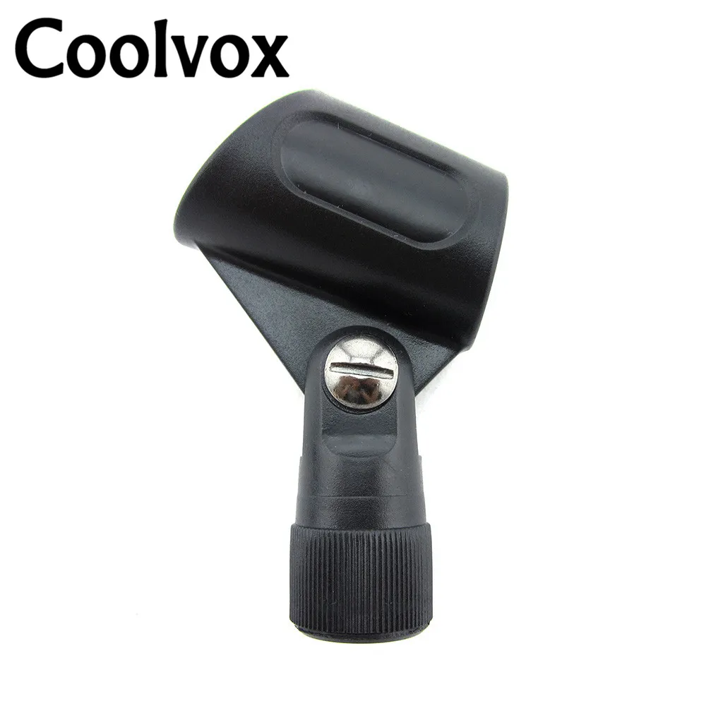 Coolvox Universal Flexible Plastic Clamp Plastic Microphone Clips Fits Standard Size Wired MIC Interview Microphone for ECM-995