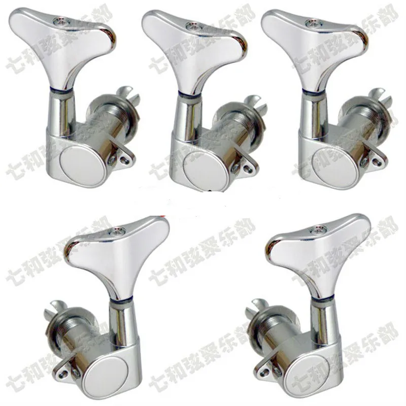 Chrome Electric Bass Guitar Tuning Pegs 3R2L Tuners Machine Heads Tuning Keys Buttons Guitar Accessories Parts