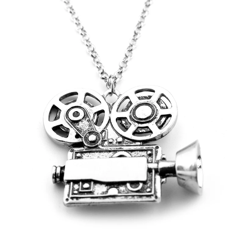 

Cool Dr who Movie Projector Shape Pendant Alloy Necklace High Quality Gift For Women Men Jewelry Accessories