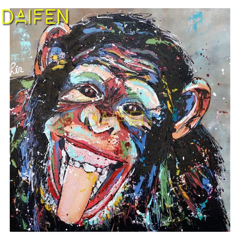 Full Square Diamond mosaic Playful orangutan 5D DIY Diamond embroidery Graffiti Full Round Diamond painting Cross stitch Gorilla