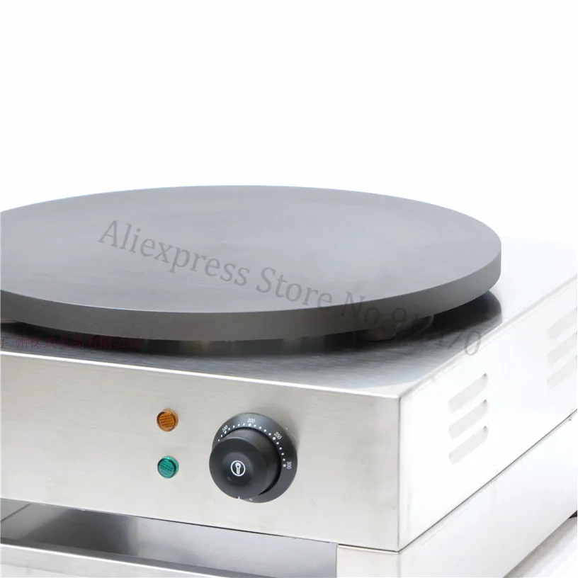 ステンレス鋼の電気パンケーキマシン,パン,レストラン,スナック,40cm