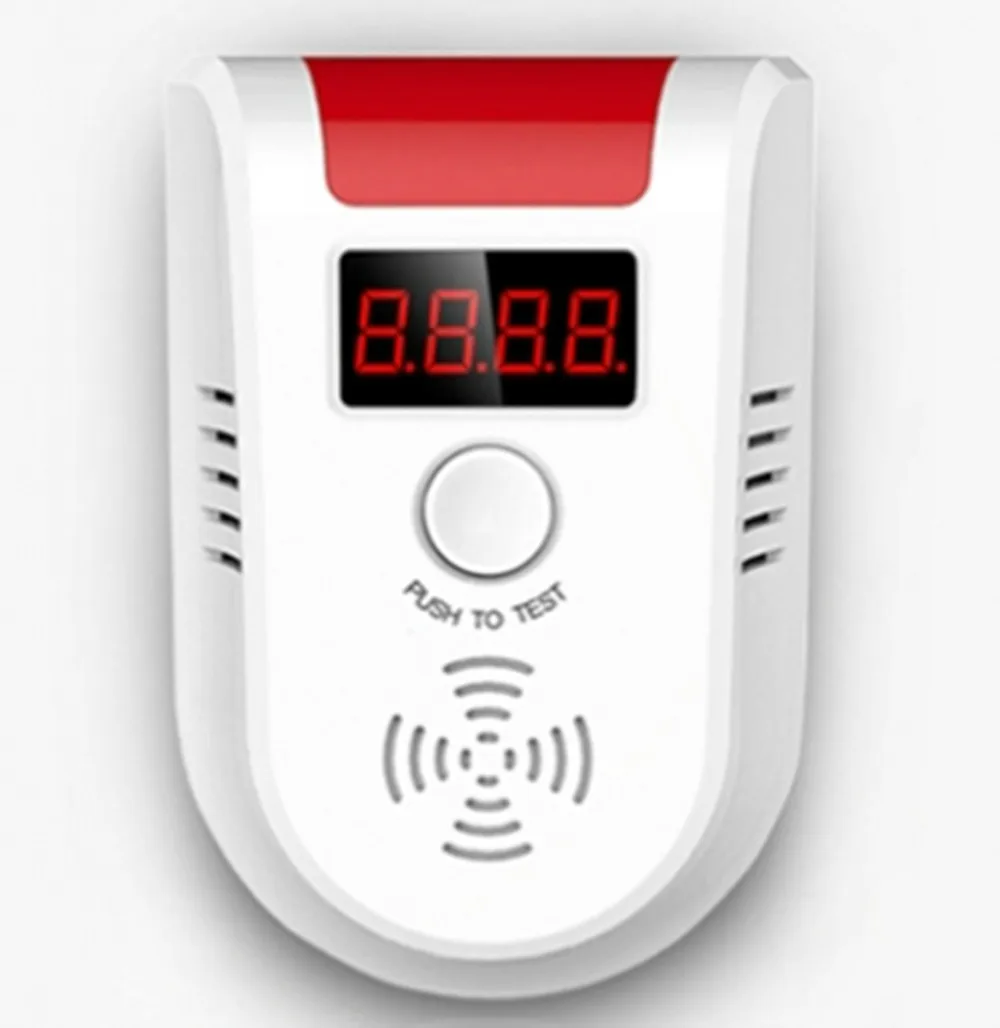 433mhz Wireless Digital display wireless Gas Detector For GSM Alarm System