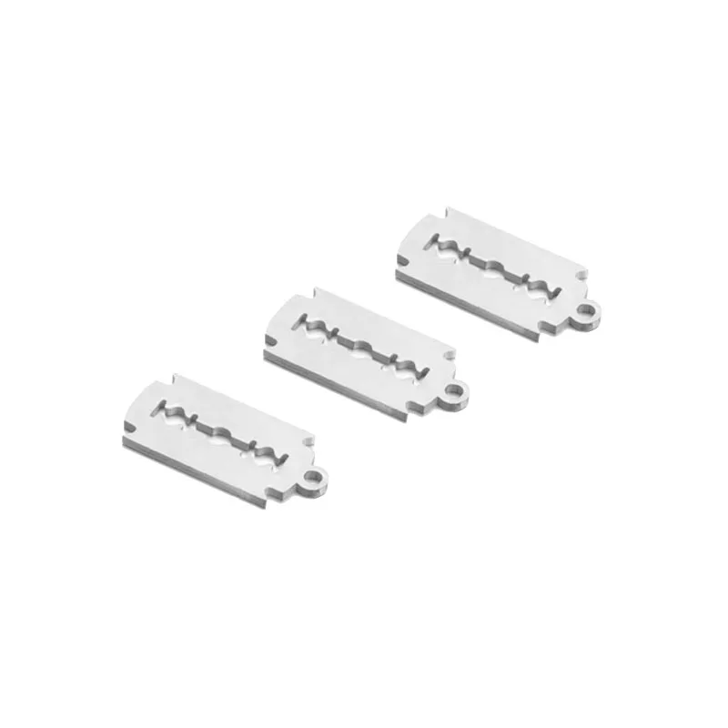 10PCS European Stainless Steel Razor Charms Pendant For Jewelry DIY Making Geometric Charm Pendants  Accessories