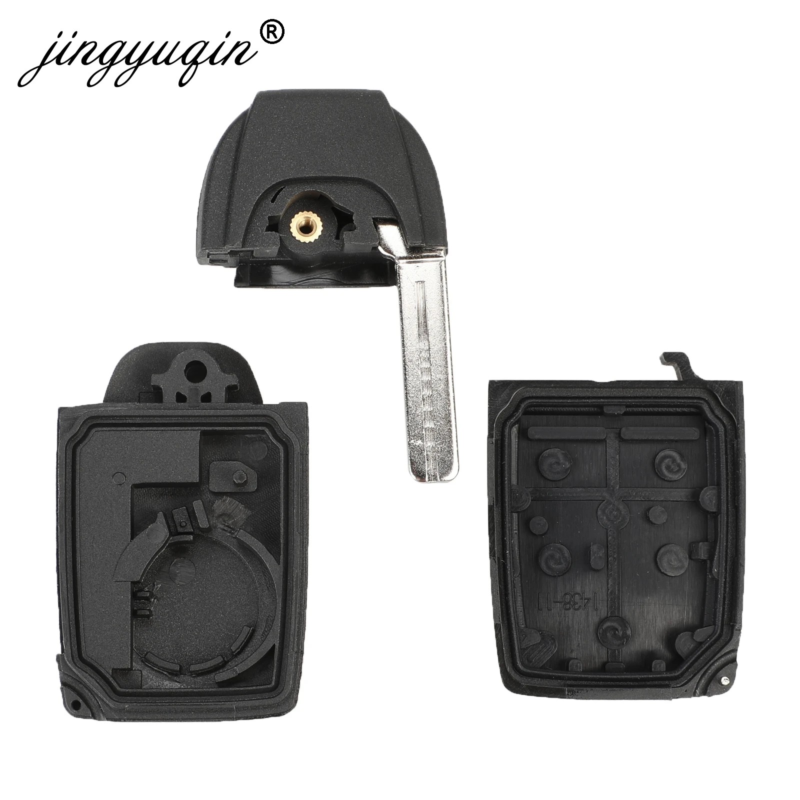 jingyuqin 2/3/4/5 Buttons Remote Flip Folding Key Shell For Volvo XC70 XC90 V50 V70 S60 S80 C30 New Replacement Fob Car Key Case