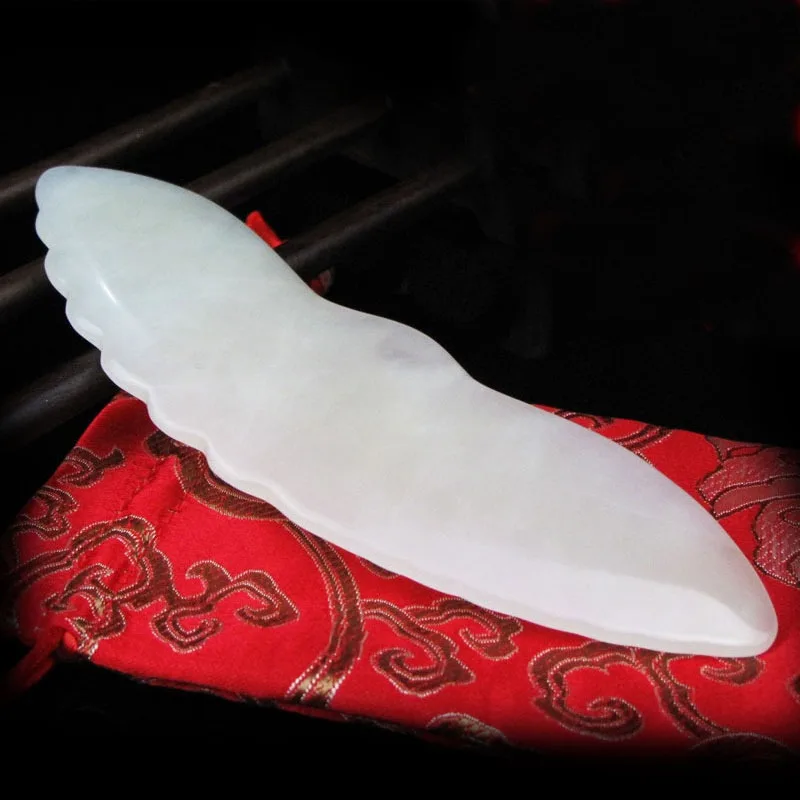 

Natural Jade Scraping Knife Board Massager Body Eyes Neck Back Facial Spa Beauty Guasha Scrapping Therapy Care Tool Health