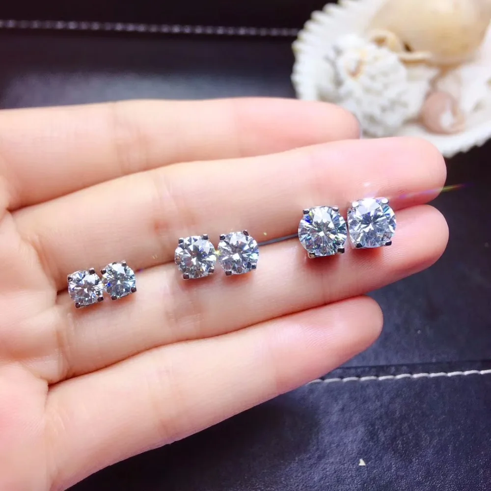 Moissanite  Popular style recommendation, lady ear nails, 925 Sterling silver, high hardness, diamond substitutes