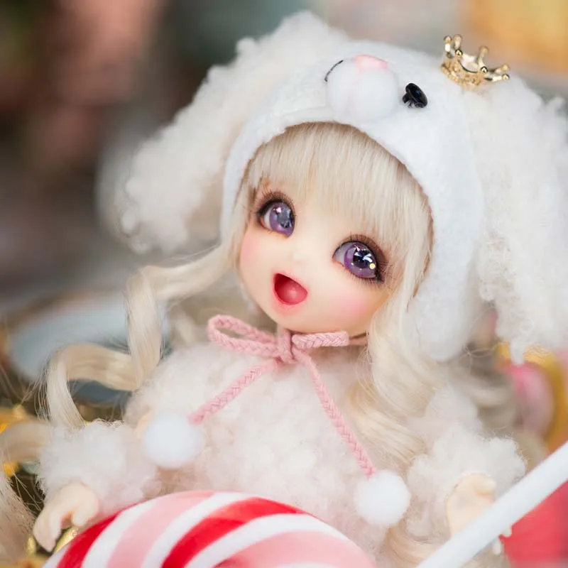 

New 1/8 BJD Doll/SD BB Cute toy PongPong With Free Eyes For Baby Girl Gift Premium Resin Spot