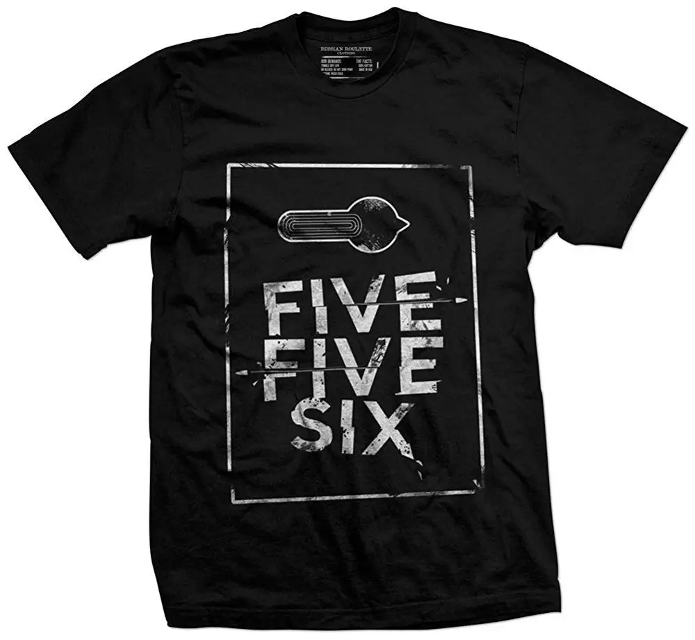 Russian Gun 5.56 Five Point Five Six Ar15 Gun Five Five Six Men\'S Newest 2019 Men\'S Fashion Print Men Summer Design T-Shirt