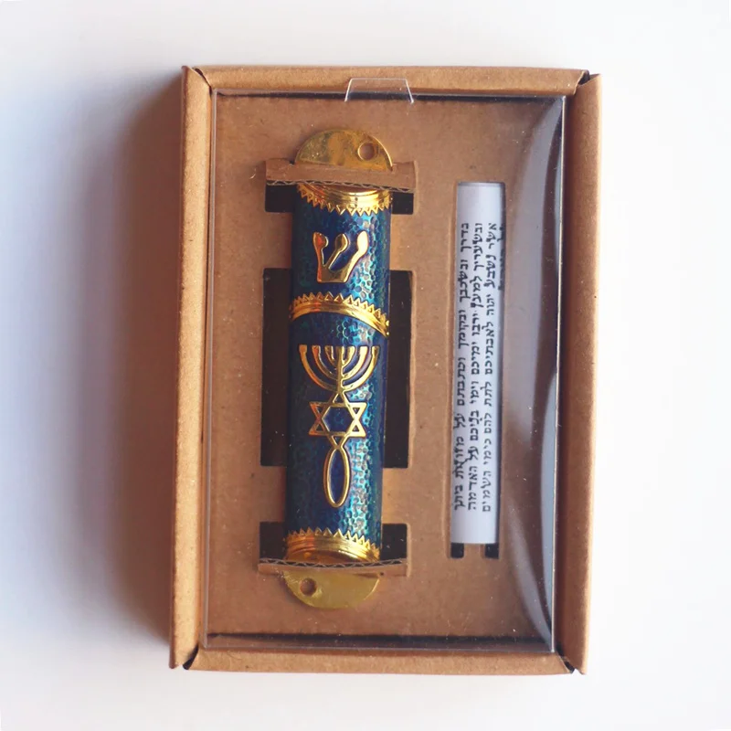 Mezuzah Case Mezuza Parchment Scaroll On the doorposts of Jewish houses and rooms