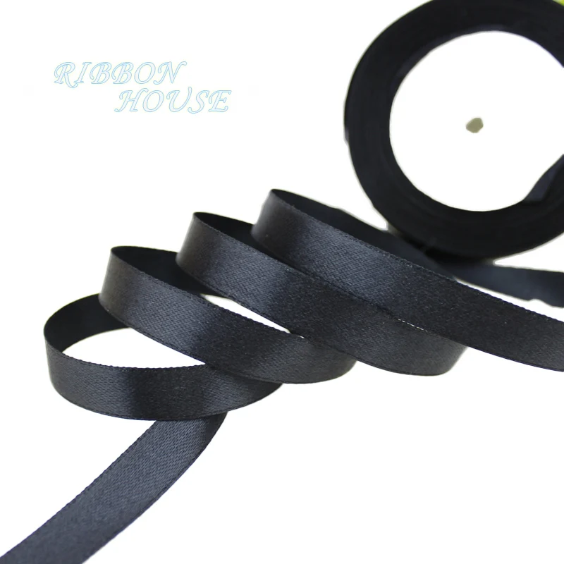 (25 yards/rol) Satijnen lint groothandel cadeauverpakking Kerstdecoratie DIY linten rol stof (6/10/12/15/20/25/40mm)