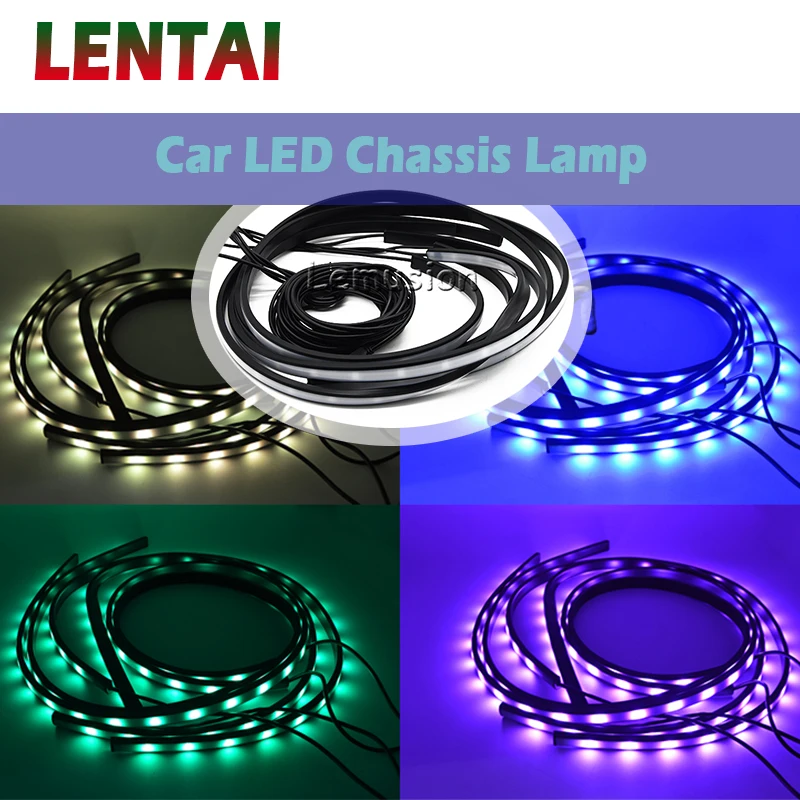 

LENTAI 1Set Car LED Lamp RGB Atmosphere Light Remote Control For Mercedes Benz W203 W204 W211 Volvo S60 XC90 XC60 S80 Subaru