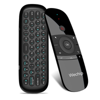 Wechip W1 2.4G Air Mouse Wireless Keyboard Remote Control Infrared Remote Learning 6-Axis Motion Sense for Smart TV Android TV