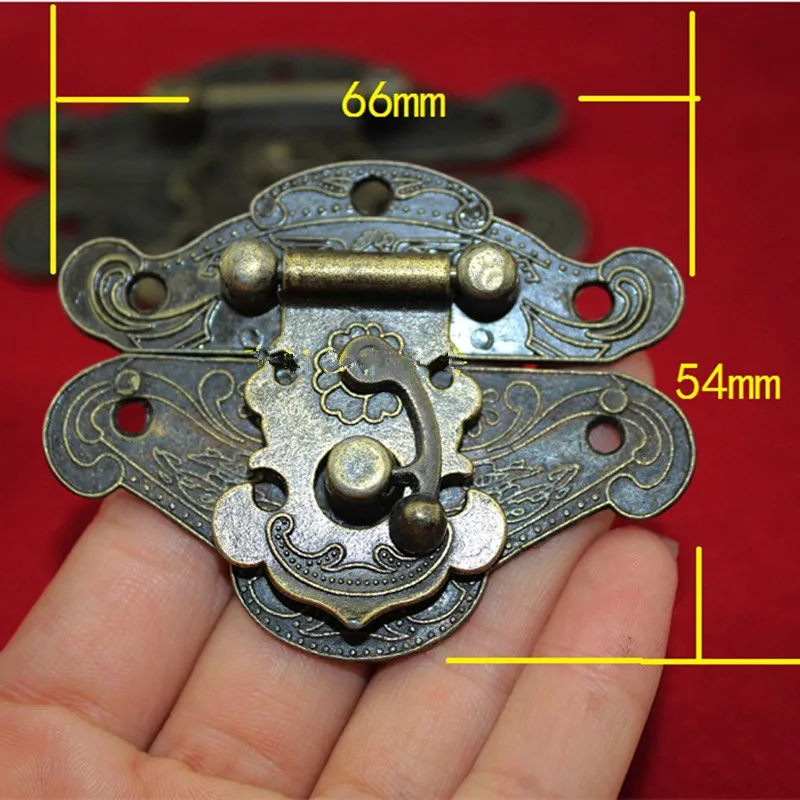 Box Packing Buckle Antique Wooden Gift Box Lock Alloy Buckle Latch Hook Locks,Zinc Alloy Vintage Style Lock,2Sets