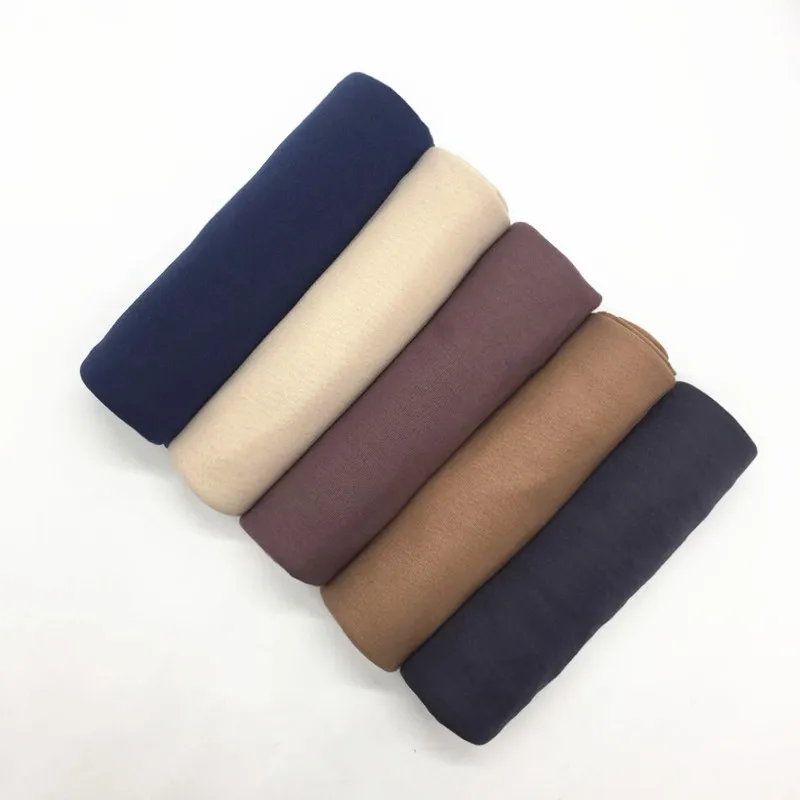 High Quality Elastic Viscose Jersey Plain Solid Color Muslim Hijab Fashion Women Scarf Soft Shawls Bandana Wholesale 10 PCS/LOT