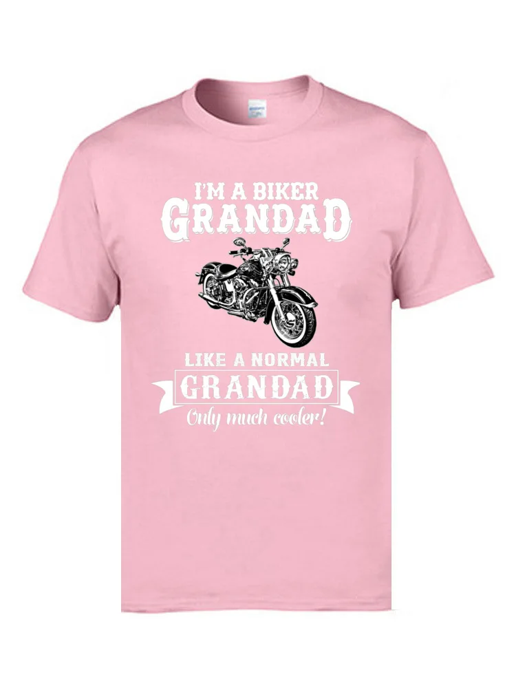 Grandad Biker Black T Shirt Motorcycle Vintage Designers Men\'s Cotton Tshirts 3D Motorbiker Autocycle Tee Shirt Father\'s Day