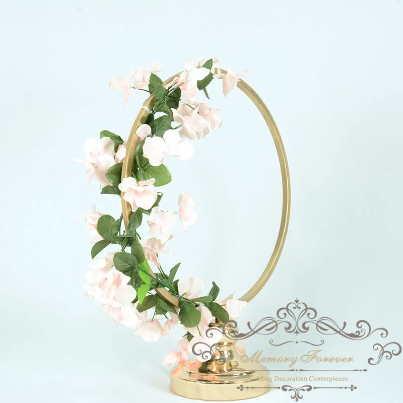 10pcs floral Hoop Wedding decor centerpiece Modern floral wreath flower ring wedding wreath flower hoop