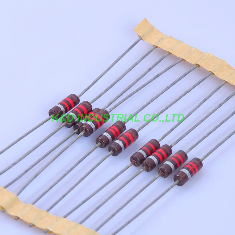 Винтажный резистор из углеродного волокна, 10 шт., 0,5 Вт, 1,2 K Ом