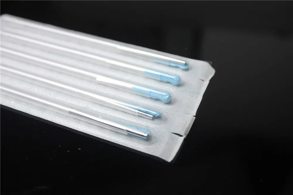 100 pcs medical with Plastic pipe sterile Blade needle acupoint Acupuncture needle Flat scalp acupuncture Small needle knife