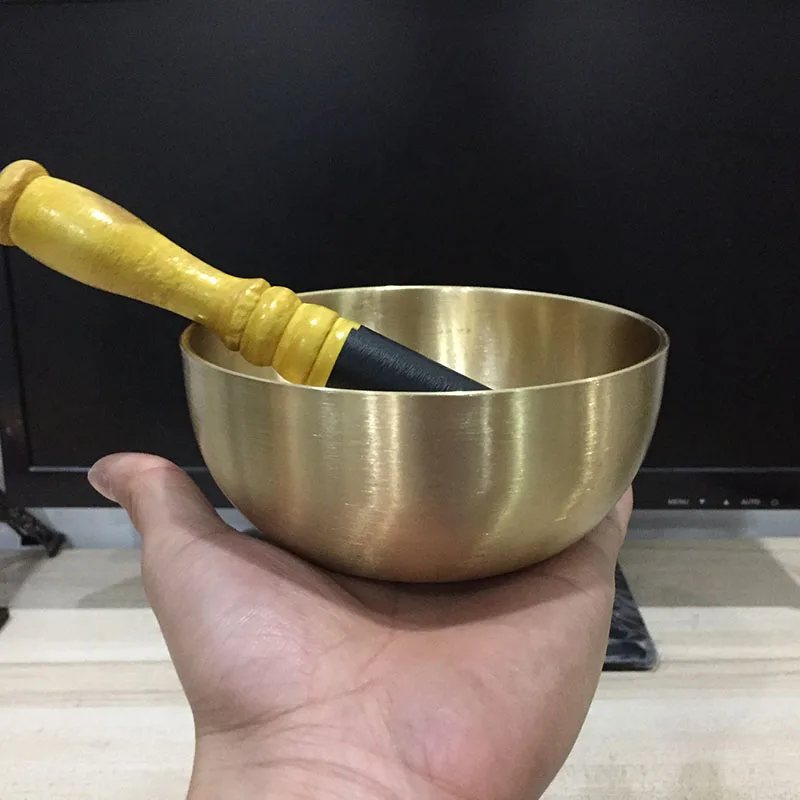 Japanese Copper Singing Bowls with Pillow and Striker, Hand Hammered Chakra Meditation, Buddha Magic