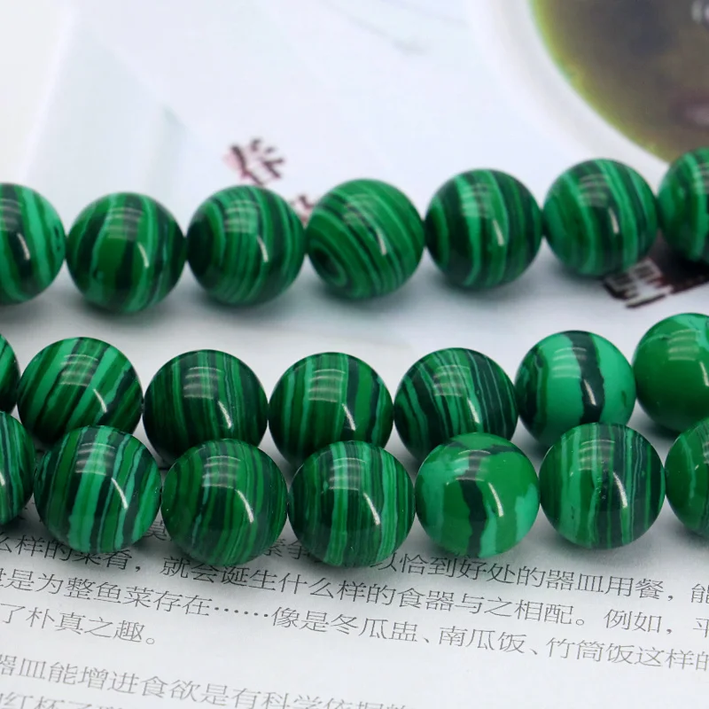 

Green Malachite Round Loose Beads 12mm 15" 2pc/lot Suitable For Women Jewelry Making Design Gifts Wholesale