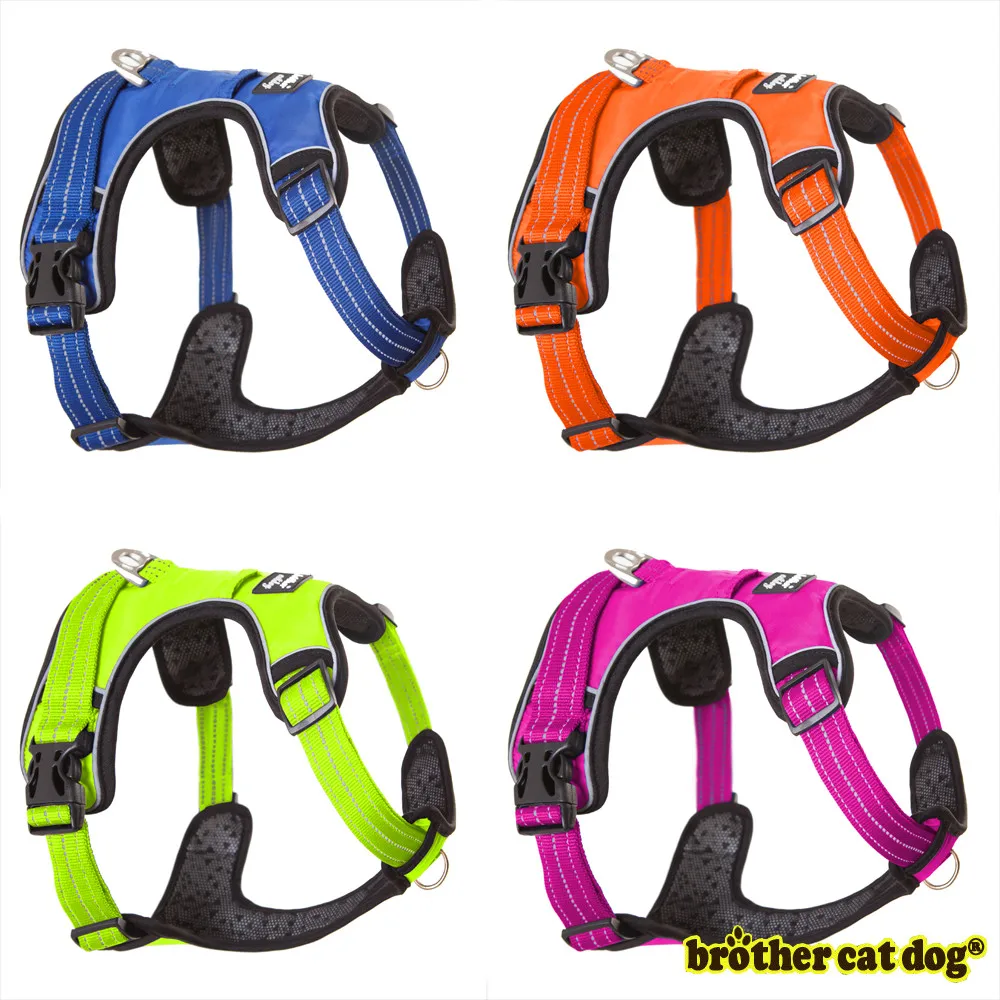 High Quality Strong Pet Dog Harness Collar For Dogs Training Vest Medium Big Dog Service Adjustable Outdoor Protective Harness