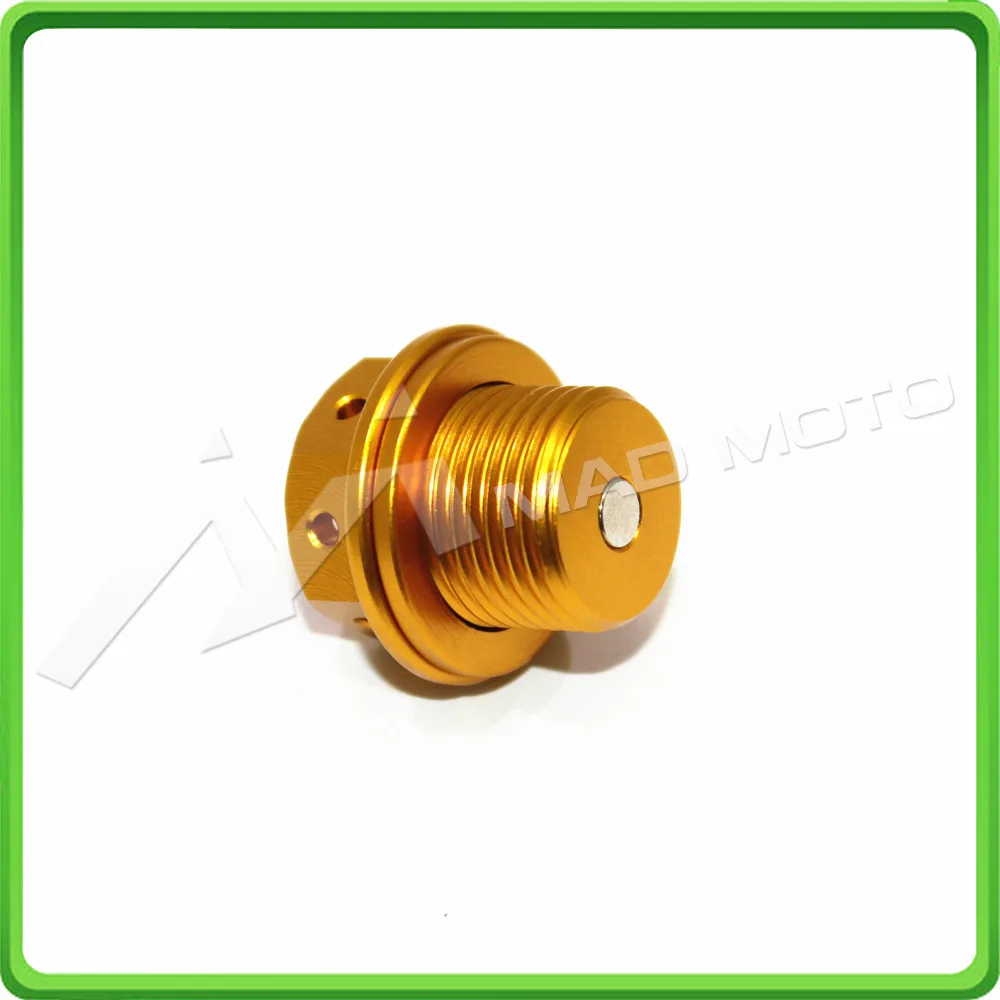 Magnetic Oil Drain Sump Plug Bolt M12 x 1.5mm M12*1.5mm For Ducati 848/848EVO 2011-2013 & 1098/1098R/1098S/1198/1198S/1198R Gold