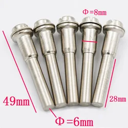 HOEN 5pcs 6mm High Speed Steel Mandrel Dremel Screw Mandrel Shank 6mm Cut-off Wheel Dremel For Dremel Rotary Tool