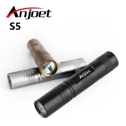 Anjoet tactical LED Flashlight Q5 Self defense Flashlight torch lanterna for Hunting Bike light lamp 18650