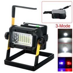 6000K 2400LM 36LED Floodlight Rechargeable Outdoor Waterproof Portable Floodlight  Practical Camping Lights US/UK/EU Plug 3 Mode