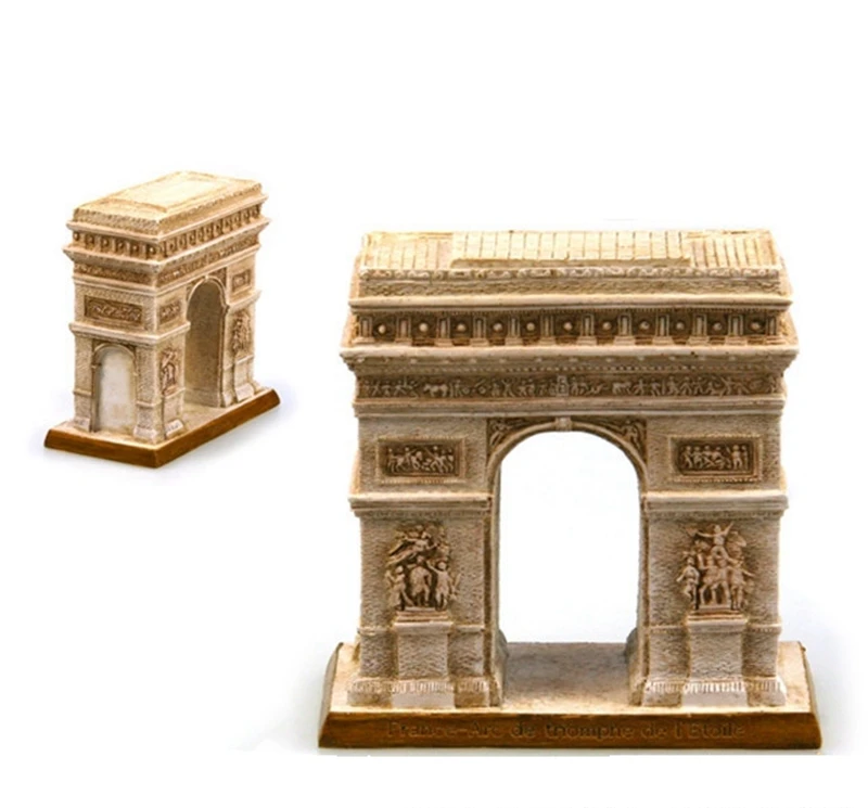 France Arc de Triomphe Creative Resin Crafts World Famous Landmark Model Tourism Souvenir Gifts Collection Home Decor