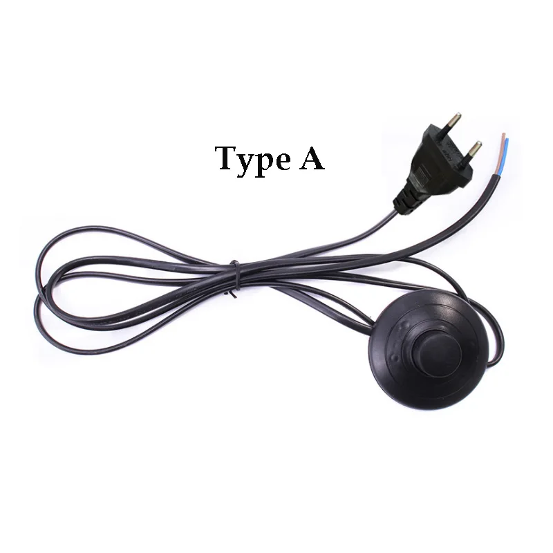 3.5M power button foot switch power cable Energy saving light bulb power cord E27 E14 power supply line floor lamp