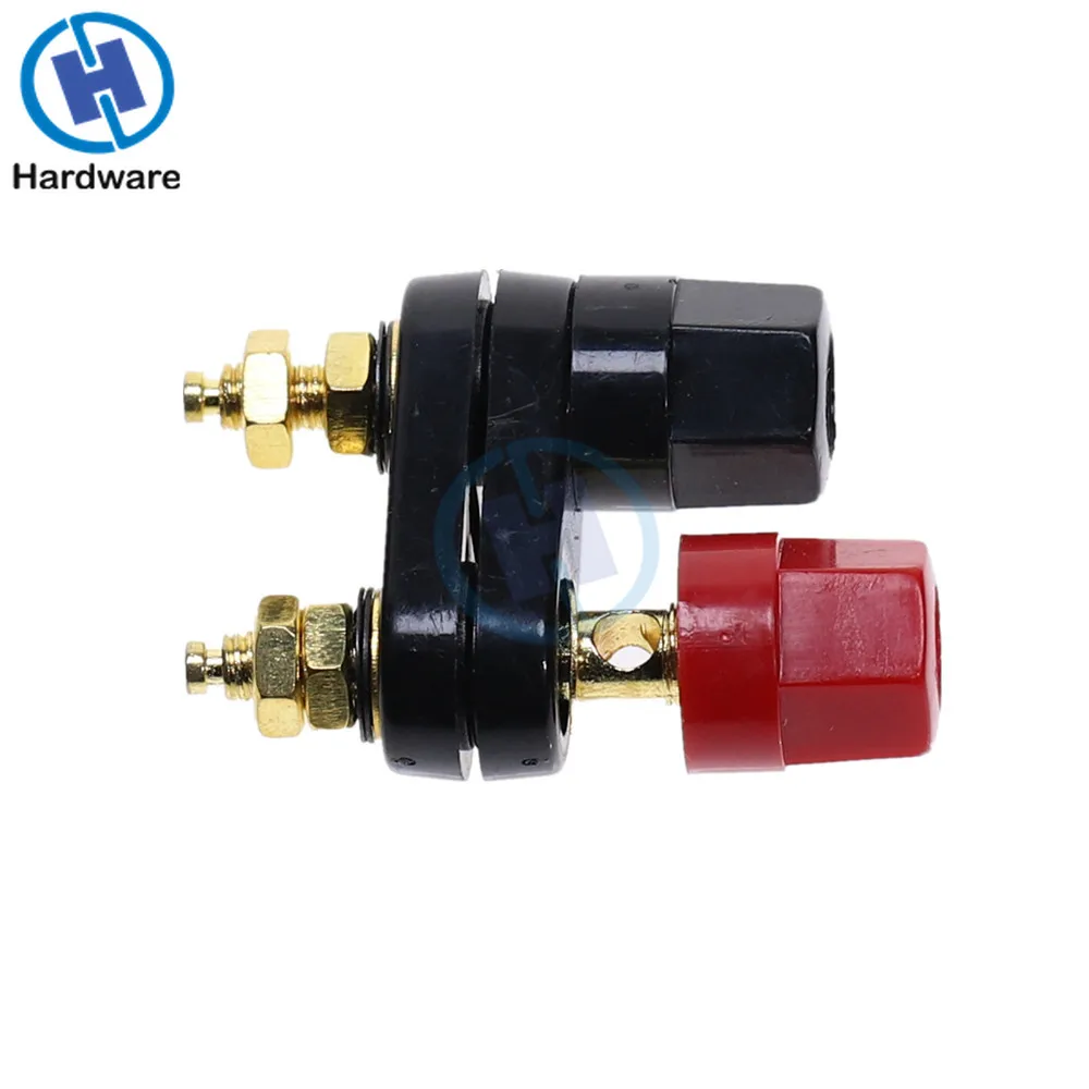 Connettori a banana Coppia Terminali Rosso Nero Connettore Amplificatore Terminal Binding Post Speaker Banana Plug Martinetti