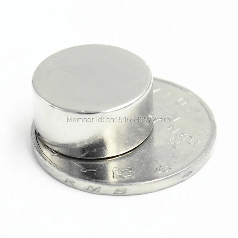 

100pcs Strong Round Dia 16mm x 8mm N35 Rare Earth Neodymium Magnet Art Craft Fridge 16x8mm