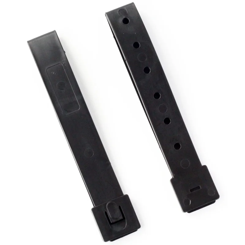 12PCS QingGear 5 Inch Long MOLLE Kydex OTW Clips Black Durable Tactical Molle System Malice Clip Strap