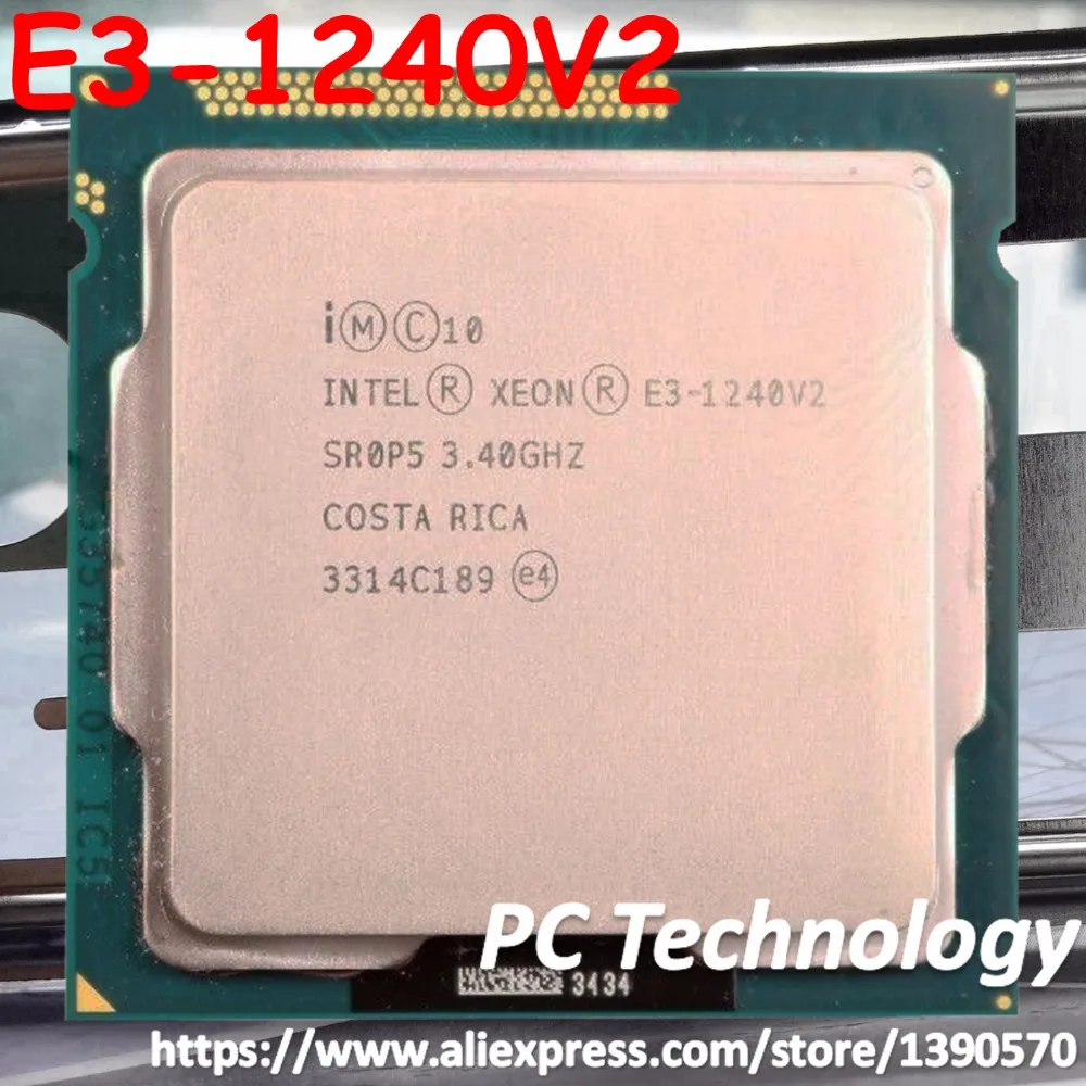 Intel Xeon Processor E3-1240 v2 8M Cache 3.40 GHz SR0P5 LGA1155 E3 1240 v2 CPU E3 1240 V2 free shipping E3-1240V2