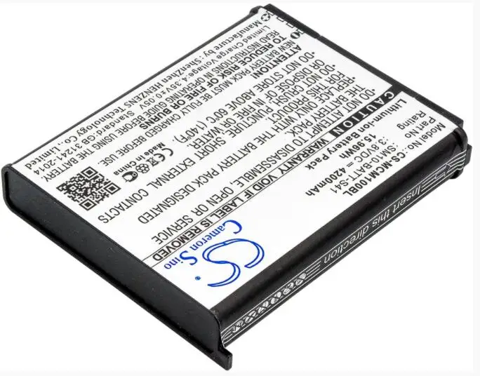 Cameron Sino 4200mAh battery for  M3 MOBILE SM10 SM10LTE SM10-BATT-S41 BarCode, Scanner Battery