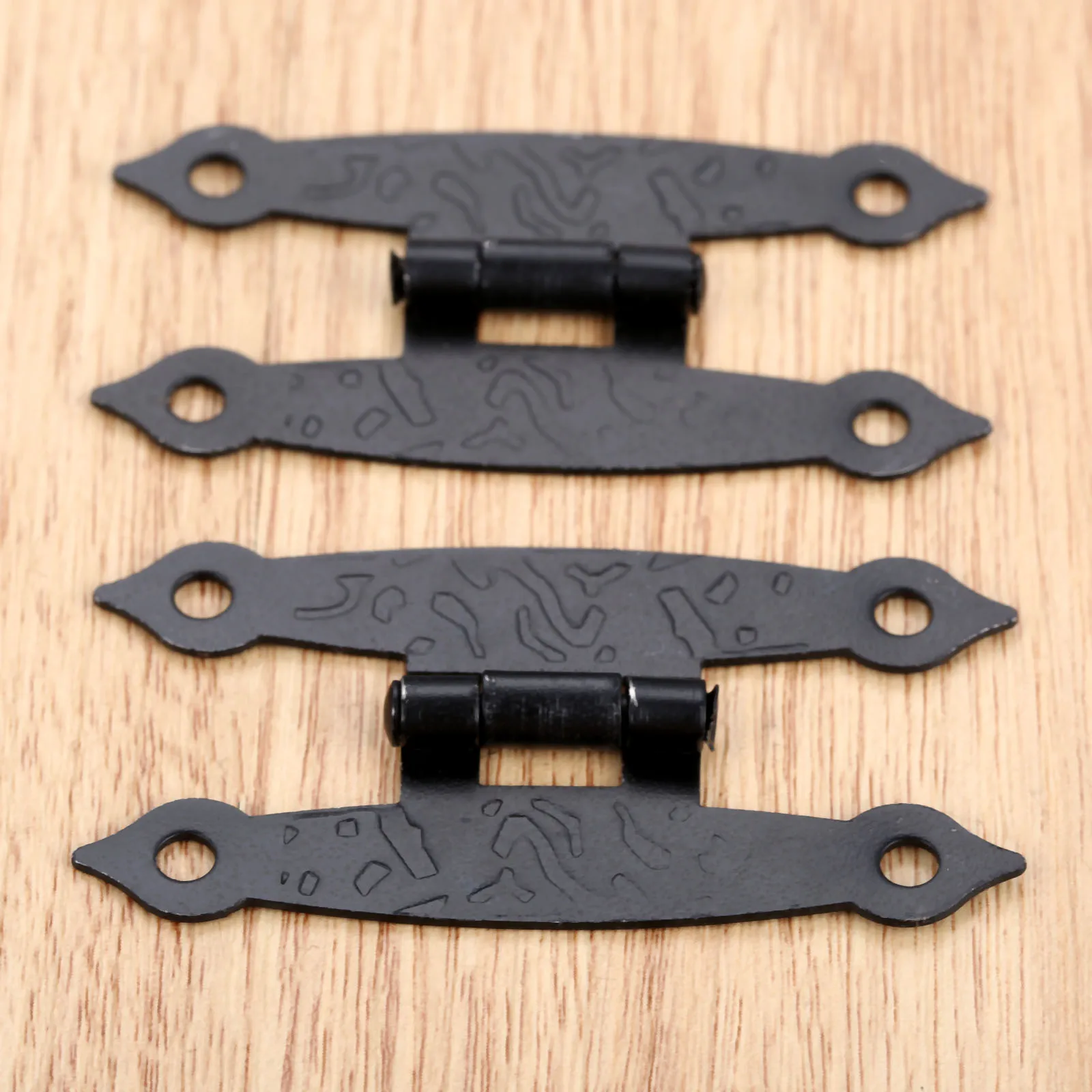 2Pcs 65x33mm Bulk Black Antique Iron Jewelry Box Padlock Hasp Locked Wooden Wine Gift Box Handbag Buckle Hardware Accessories