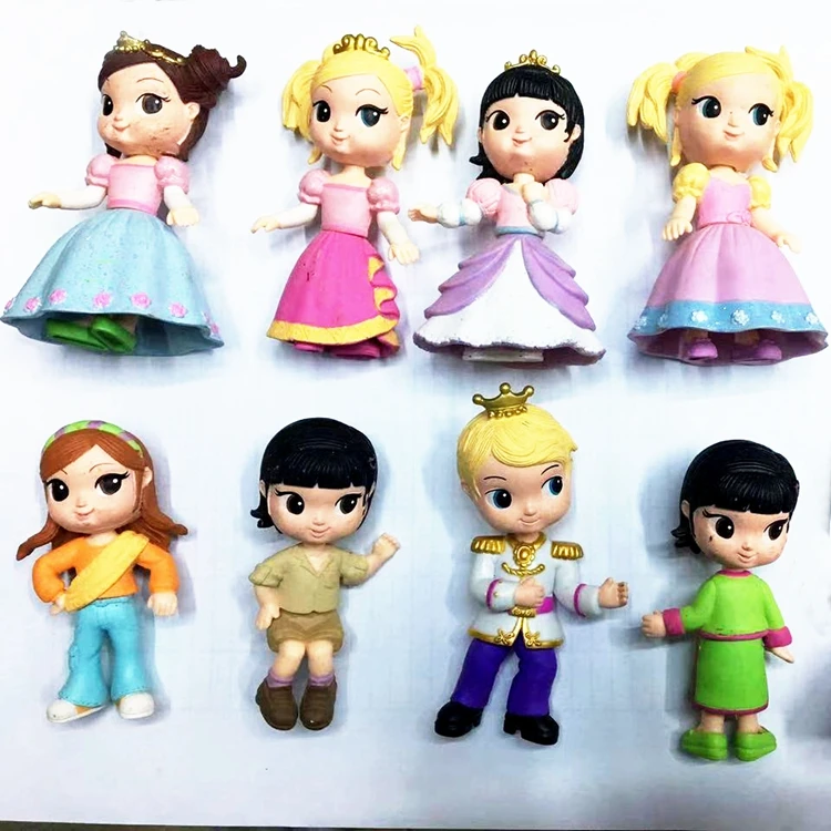 1/3/5PCS Mini Action Figure Same with Playmobil Figure Toys 8-9cm Figurines Girls Boys Model Doll Cake Figurine Kid Toys