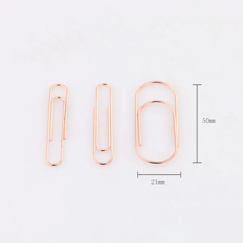 TUTU factory supply 25pcs/15pcs 50x20mm large size paper clips 5 colors available large wide paper clips on Promotion H0180