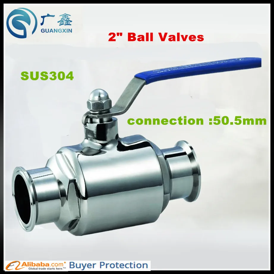 Food grade pinch ball valve, Q81 polishing clamp, ,304 stainless steel304 SS Clamp connection ball valve