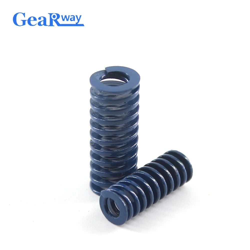 Gearway Blue Die Spring 48% Compression Ratio Spiral Stamping Compression Die Spring TL22x20/22x25/22x30/22x50/22x55mm