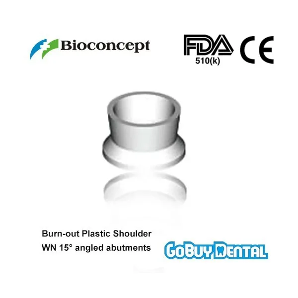 Straumann Compatible Burn-out Plastic Shoulder For WN 15 angled abutments 090150