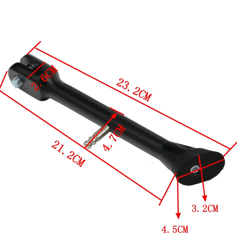 MoFlyeer New Motorcycle Kickstand Scooter Modification Parts Motorbike Foot Stand Bracket Moped Accessories Side Stand