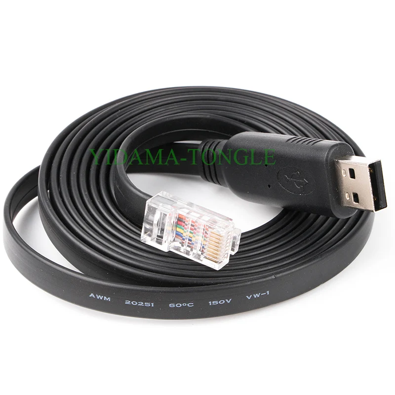 FTDI USB RJ45 RS232 Serial Adapter Converter Console Cable for Cisco Router Rollover Support Win7/8/10/11