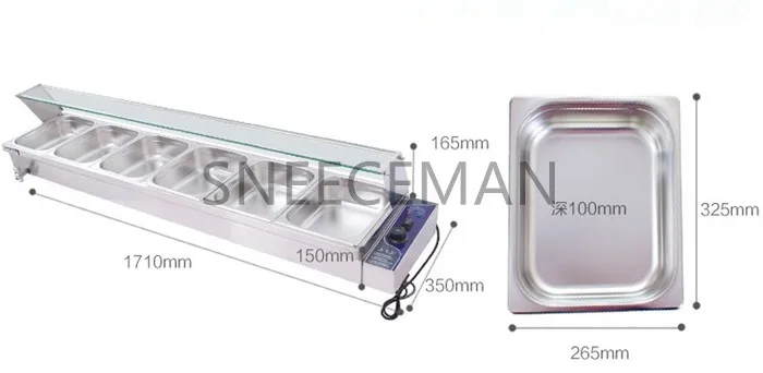 Commercial 6 Pans food warmer