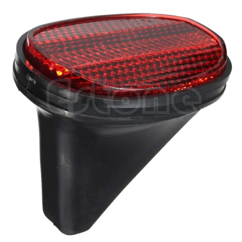 Bike Mudguard, Classic Bicycle Oval Rear Mudguard Outdoor Cycling Safety Warning Reflector Red Cycling Warning Protector