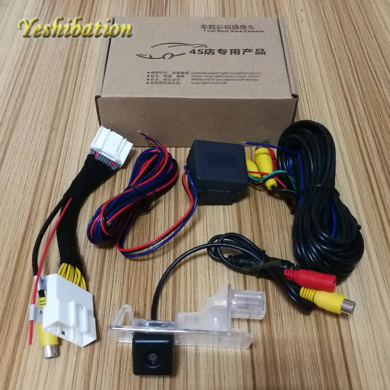 Yeshibation 24Pin Adapter Cable Car Rear View Camera For Renault Captur 2013~2018 Original Screen Compatible Reverse Camera