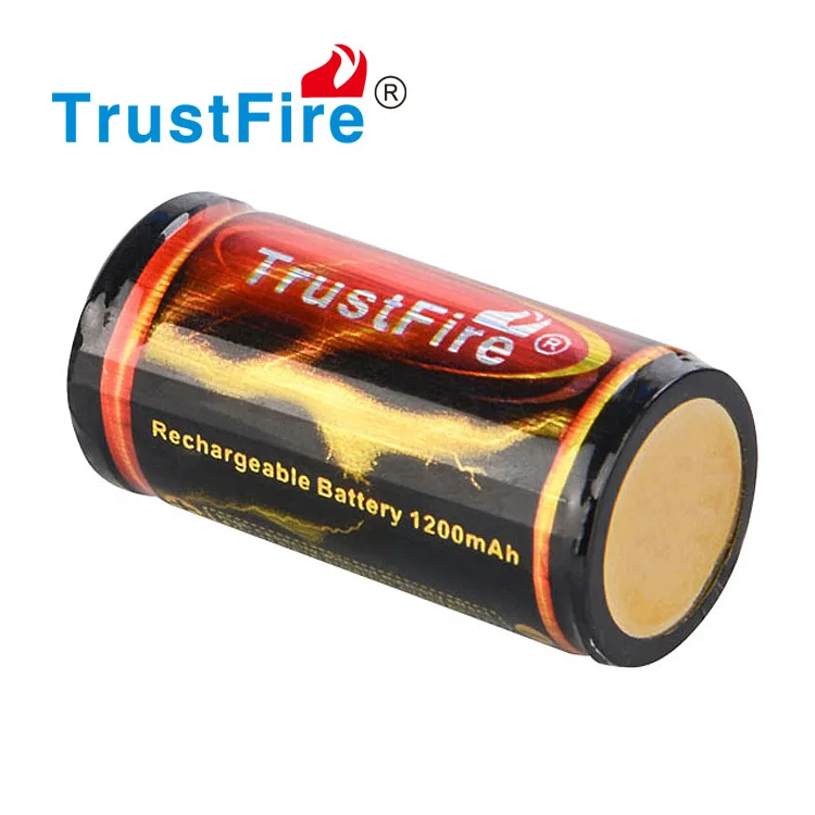 2pcs/lot  TrustFire 18350 Battery 1200mAh 3.7V Rechargeable Li-ion Batteries with Protected Board