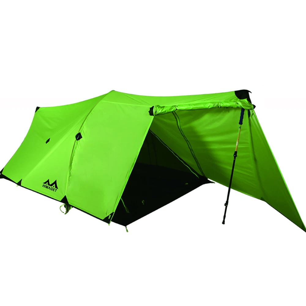

HIMAGET Tent 25D Nylon tent Silicone Coating 2 Person Double Layers Aluminum alloy Rod Camping Traveling Tent 4 Season