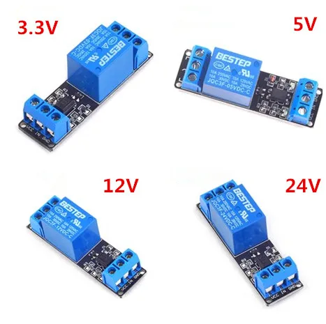 3.3V 5V 12V 24V 1 Channel Relay Module Low Level Trigger Optocoupler Isolation Relay Module